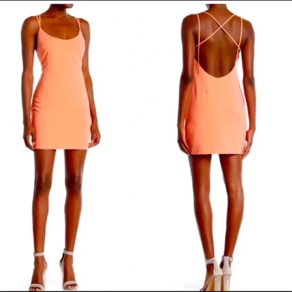 NWT French Connection Coral Strappy Mini Dress